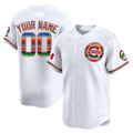 Custom Chicago Cubs Mexico Vapor Premier Limited Jersey ¨C All Stitched-White REYNOLDS