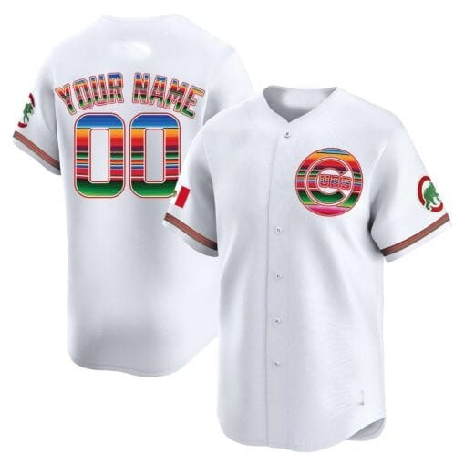 Custom Chicago Cubs Mexico Vapor Premier Limited Jersey ¨C All Stitched-White REYNOLDS