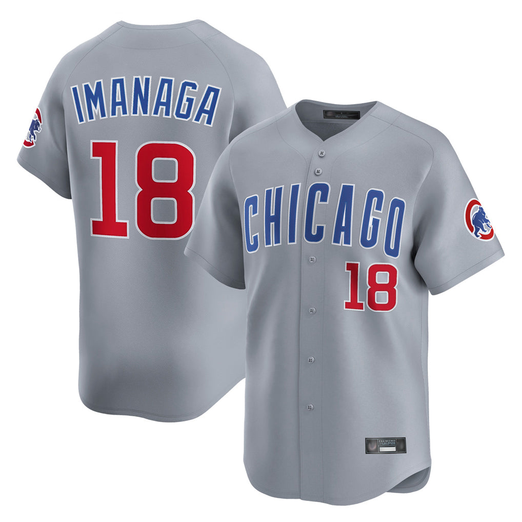 Chicago Cubs #18 Shota Imanaga Player Gray REYNOLDS Road Limited Home Stitched Jerseys