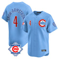 Chicago Cubs #4 Pete Crow-Armstrong Player Light Blue REYNOLDS 150th Anniversary Limited Home Stitched Jerseys