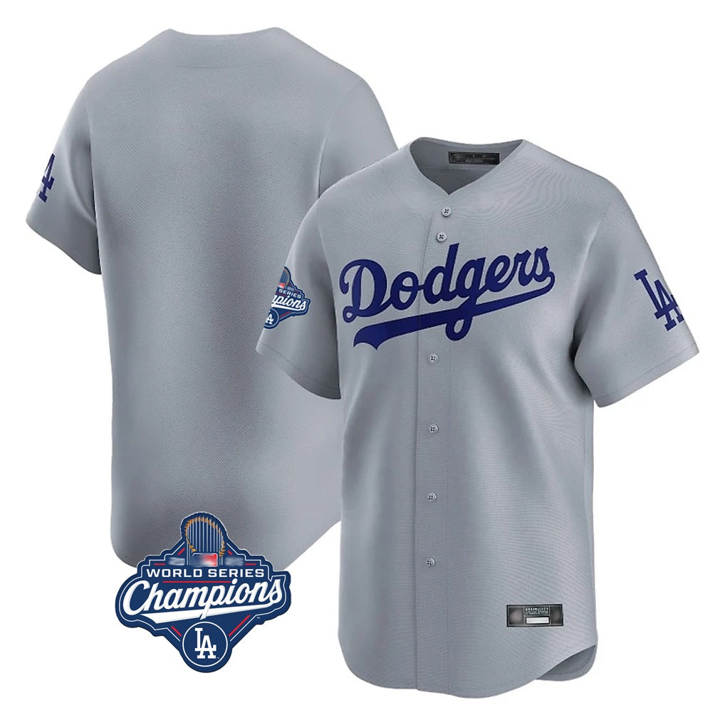 Los Angeles Dodgers Blank Player Gray REYNOLDS Limited Home World Series Meet Stitched Jerseys