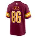 W.Commanders #86 Zach Ertz Burgundy REYNOLDS Game Jersey
