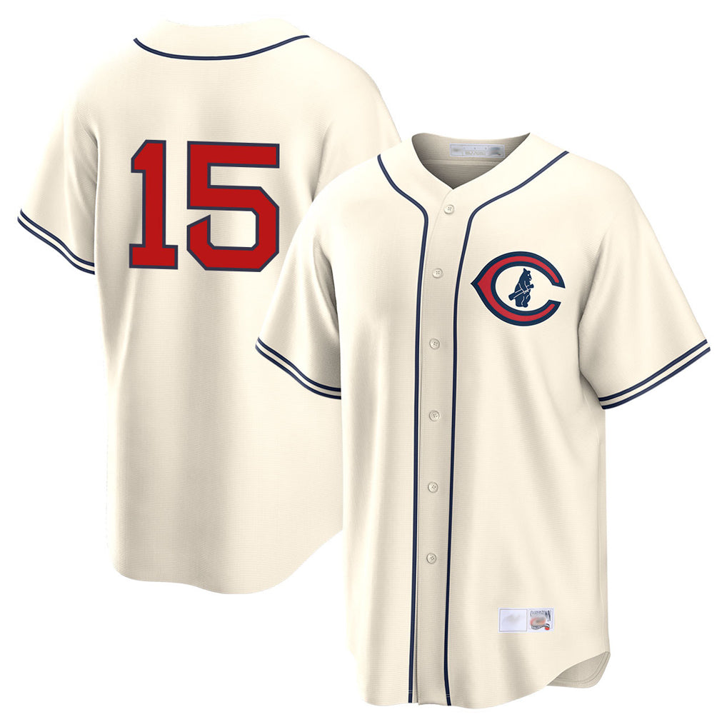 Chicago Cubs #15 Carson Kelly Player Cream REYNOLDS Field of Dreams Home Game Stitched Jerseys