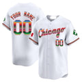 Custom Chicago White Sox Mexico Vapor Premier Limited Jersey V3- All Stitched-White REYNOLDS