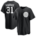 Chicago Cubs #31 Greg Maddux Player Black REYNOLDS Game Stitched Jerseys