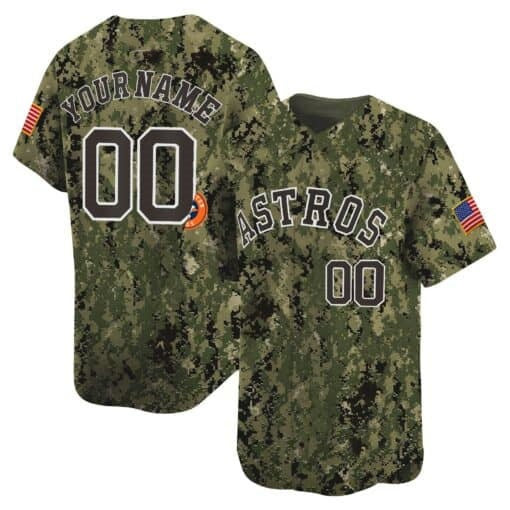 Custom Houston Astros USMC Alternate Vapor Premier Limited Jersey ¨C All Stitched-Green REYNOLDS