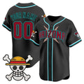 Custom Arizona Diamondbacks x One Piece Black REYNOLDS Vapor Premier Limited Jersey - Stitched