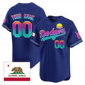 Custom Los Angeles Dodgers 2024 Los Angeles City Style Vapor Premier Limited Jersey ¨C Royal REYNOLDS