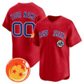 Custom Boston Red Sox x Dragon Ball Red REYNOLDS Vapor Premier Limited Jersey - All Stitched