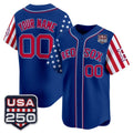 Custom Boston Red Sox America 250 Edition Vapor Premier Limited Royal REYNOLDS Stitched Jerseys