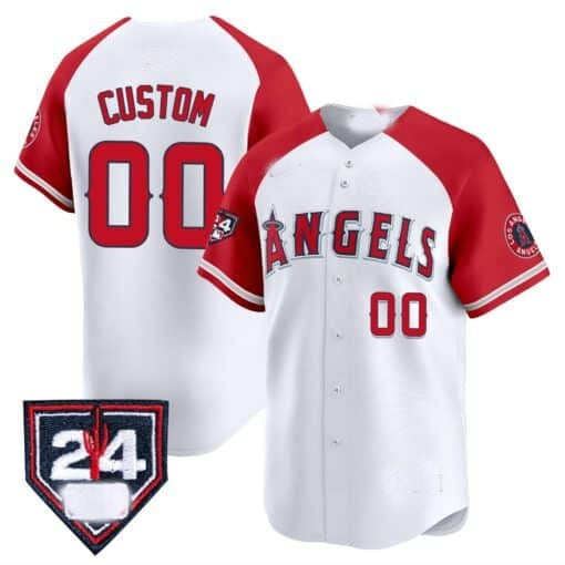 Custom Los Angeles Angels 2024 Spring Training Patch Vapor Premier Limited Jersey ¨C White REYNOLDS