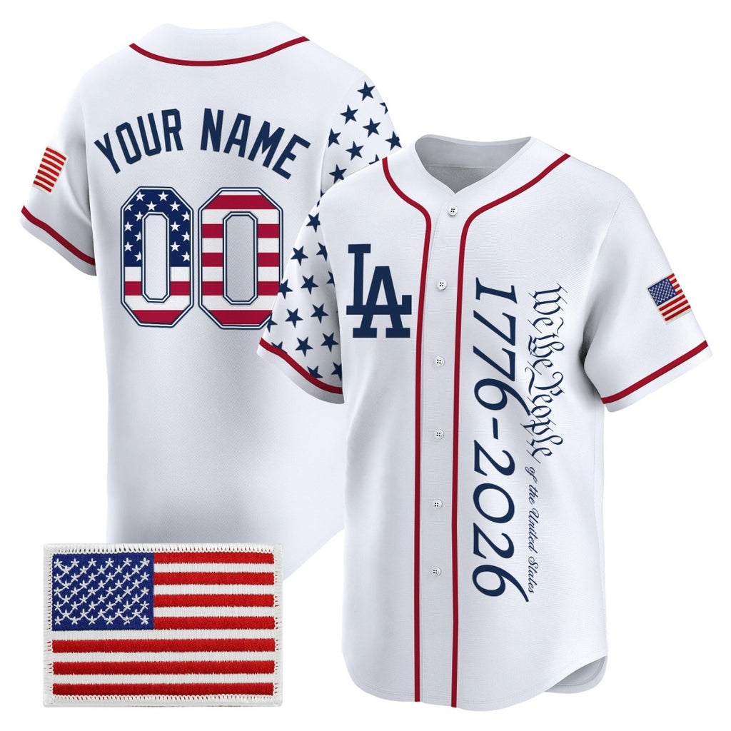 Custom Los Angeles Angels America 250 Edition Vapor Premier Limited White REYNOLDS Stitched Jerseys