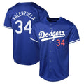Los Angeles Dodgers #34 Fernando Valenzuela Player Royal REYNOLDS Limited World Series Stitched Jerseys
