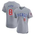 Chicago Cubs #8 Ian Happ Player Gray REYNOLDS Road Limited Elite Home Stitched Jerseys