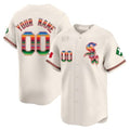 Custom Chicago White Sox Mexico Vapor Premier Limited Jersey V2- Cream REYNOLDS