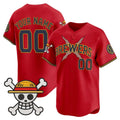 Custom Milwaukee Brewers x One Piece Red REYNOLDS Vapor Premier Limited Jersey - Stitched