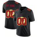 Custom W.Redskins Black REYNOLDS Team Logo Dual Overlap Limited Jersey
