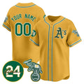 Custom Oakland Athletics Gold REYNOLDS Jersey - Personalized