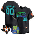 Custom Houston Astros Cactus Jack Astro World Vapor Premier Limited Jersey ¨C Black REYNOLDS