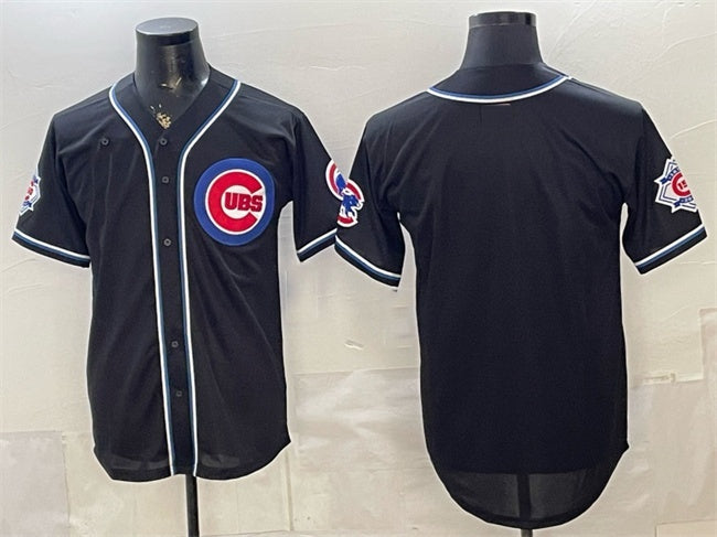 Chicago Cubs Blank 2026 Fashion Replica Black REYNOLDS Out Stitched Jersey