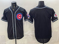 Chicago Cubs Blank 2026 Fashion Replica Black REYNOLDS Out Stitched Jersey