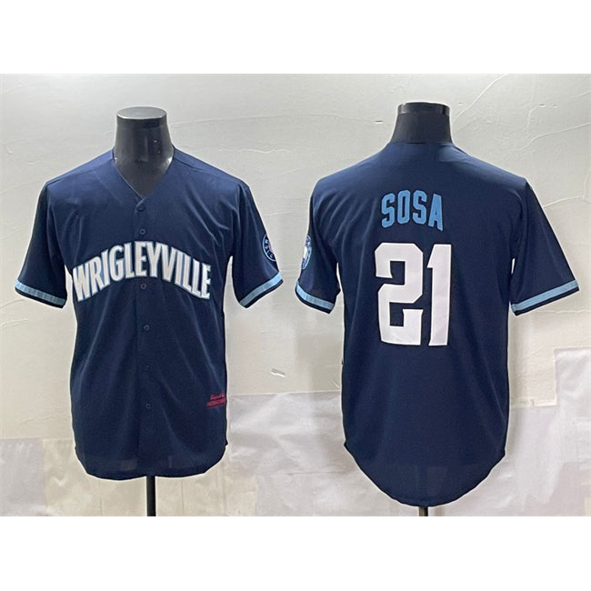 Chicago Cubs #21 Sh¨­ta Imanaga Blue REYNOLDS Cool Base Stitched Jersey