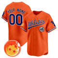 Custom Oakland Athletics x Dragon Ball Orange REYNOLDS Vapor Premier Limited Jersey - All Stitched