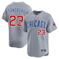 Chicago Cubs #23 Ryne Sandberg Player Gray REYNOLDS Road Limited Home Stitched Jerseys