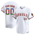 Custom Los Angeles Angels Mexico Vapor Premier Limited Jersey ¨C All Stitched-White REYNOLDS