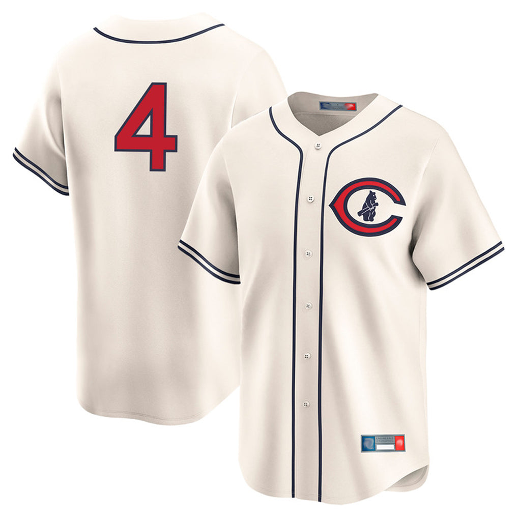 Chicago Cubs #4 Pete Crow-Armstrong Player Cream REYNOLDS Field of Dreams Limited Home Game Stitched Jerseys