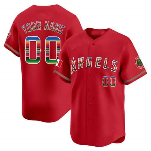 Custom Los Angeles Angels Mexico Vapor Premier Limited Jersey ¨C Red REYNOLDS