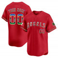 Custom Los Angeles Angels Mexico Vapor Premier Limited Jersey ¨C Red REYNOLDS