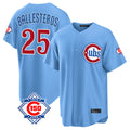 Chicago Cubs #25 Moises Ballesteros Player Light Blue REYNOLDS 150th Anniversary Home Game Stitched Jerseys