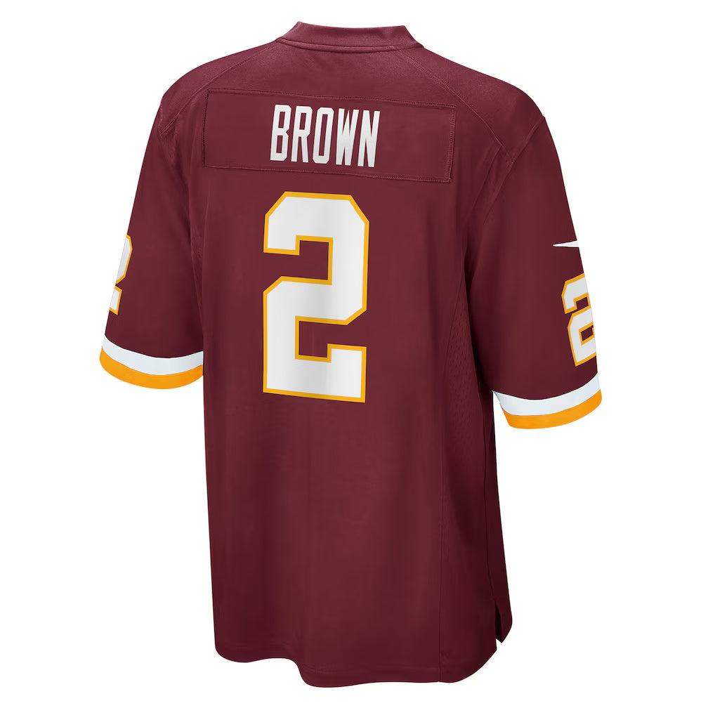 W.Football Team #2 Dyami Brown Burgundy REYNOLDS Game Jersey