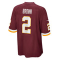 W.Football Team #2 Dyami Brown Burgundy REYNOLDS Game Jersey