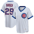 Chicago Cubs #29 Michael Busch Player White REYNOLDS T-shirt Cooperstown Collection Limited Stitched Jerseys