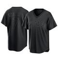 Chicago Cubs #7 Dansby Swanson Player Black REYNOLDS T-shirt Home Game Stitched Jerseys