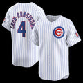 Chicago Cubs #4 Pete Crow-Armstrong White REYNOLDS 150th Anniversary Limited Jersey