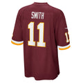 W.Football Team #11 Alex Smith Burgundy REYNOLDS Game Player Jersey