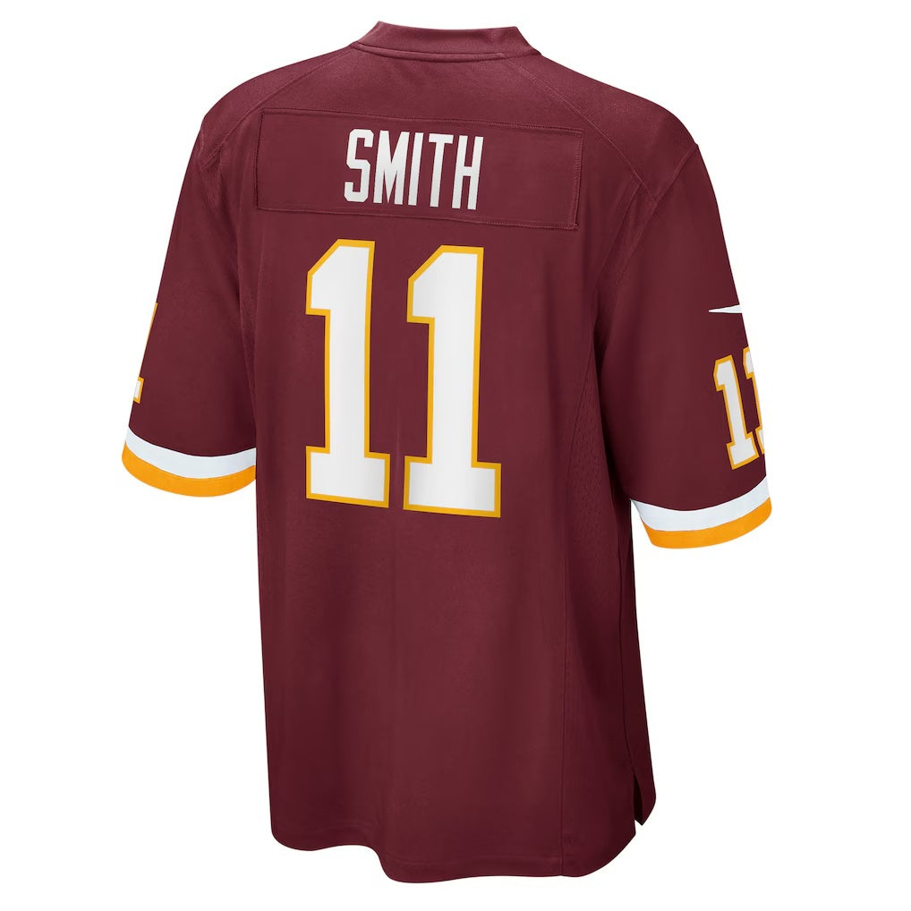 W.Football Team #11 Alex Smith Burgundy REYNOLDS Game Player Jersey