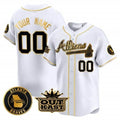 Custom Atlanta Braves Atliens Vapor Premier Limited Jersey ¨C White REYNOLDS