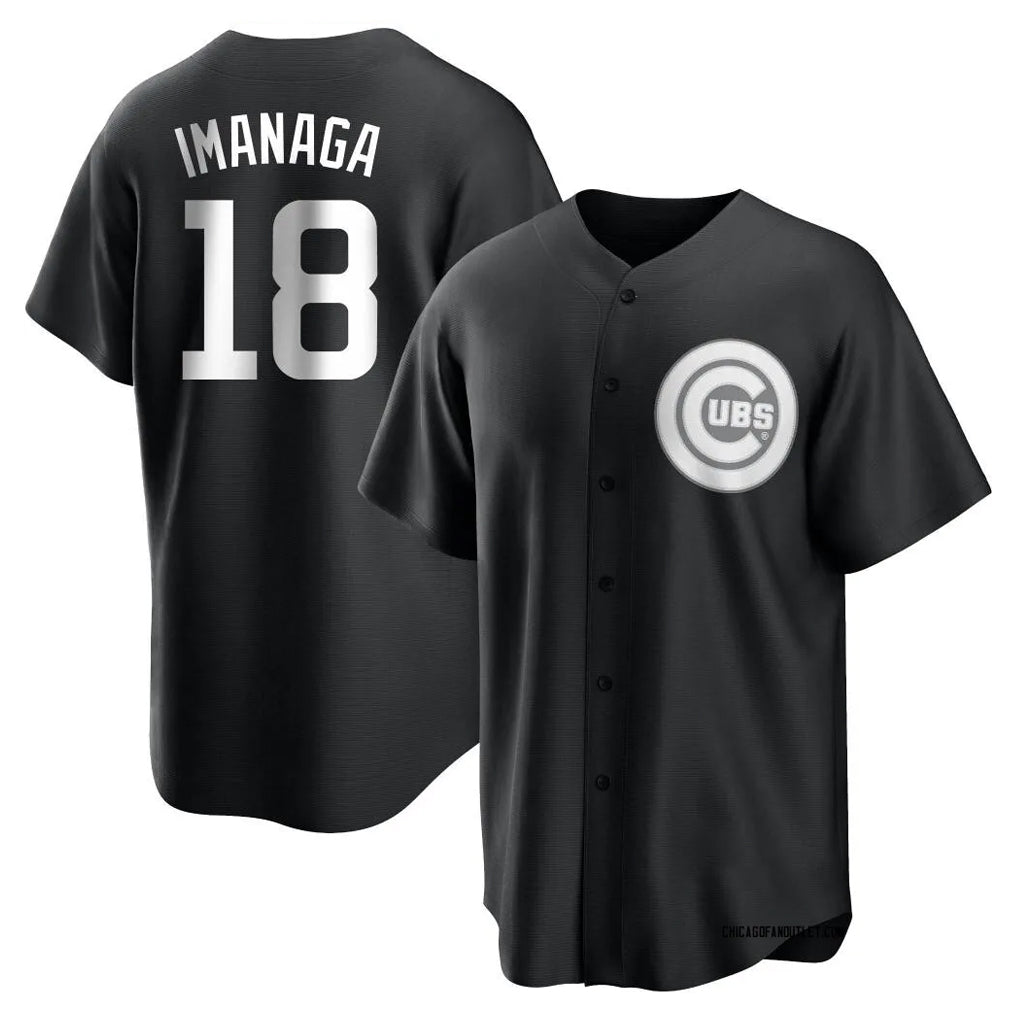 Chicago Cubs #18 Shota Imanaga Player Black REYNOLDS Game Stitched Jerseys