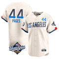 Los Angeles Dodgers #44 Andy Pages Player Cream REYNOLDS World Series City Connect Limited Home Stitched Jerseys