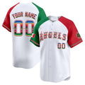 Custom Los Angeles Angels Mexico Vapor Premier Limited Jersey ¨C White REYNOLDS
