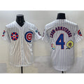 Chicago Cubs #4 Pete Crow-Armstrong White REYNOLDS 2025 Tokyo Series Limited Stitched Jersey