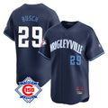 Chicago Cubs #29 Michael Busch Player Navy REYNOLDS City Connect 150th Anniversary Limited Home Stitched Jerseys