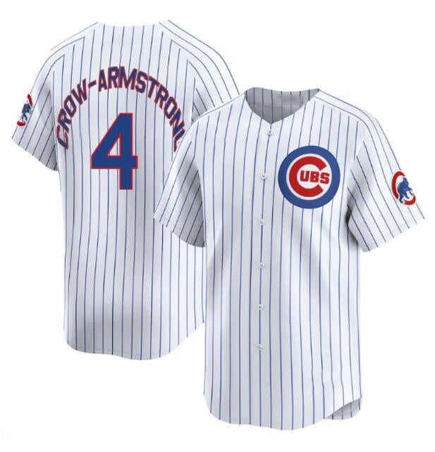 Chicago Cubs #4 Pete Crow-Armstrong White REYNOLDS Home Limited Stitched Jersey