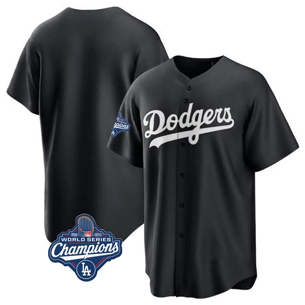 Los Angeles Dodgers Blank Player Black REYNOLDS Pitch Fashion World Series Meet T-shirt Stitched Jerseys
