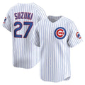 Chicago Cubs #27 Seiya Suzuki White REYNOLDS Home Limited Player Jersey