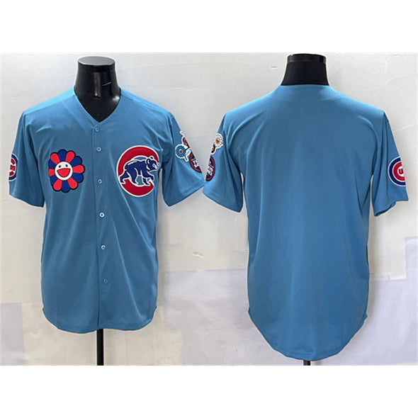 Chicago Cubs Blank Blue REYNOLDS 2025 Tokyo Series 2nd Alternate Limited Stitched Jersey